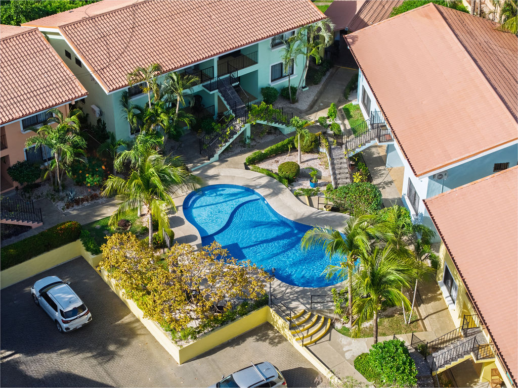The free form pool from directly above