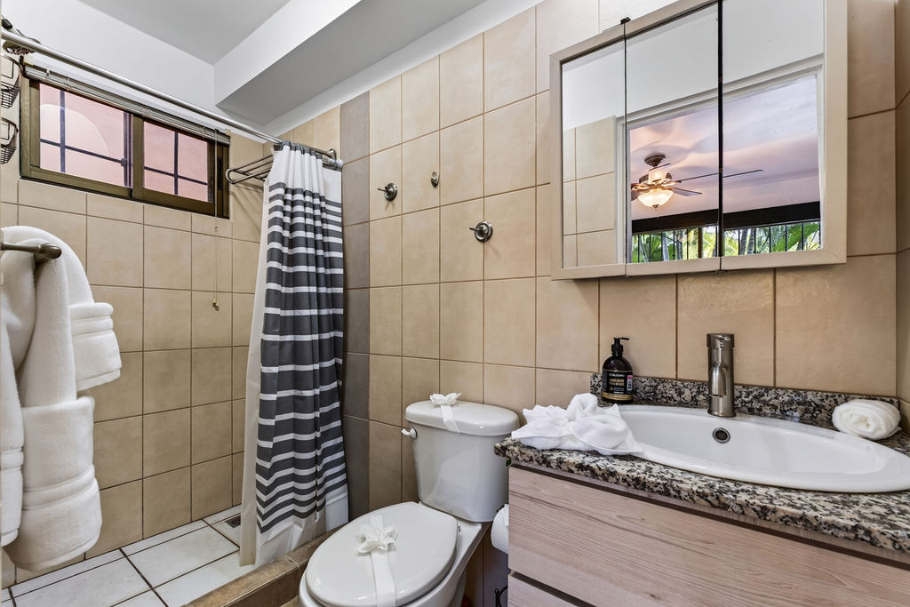 Bathroom two with granite vanity